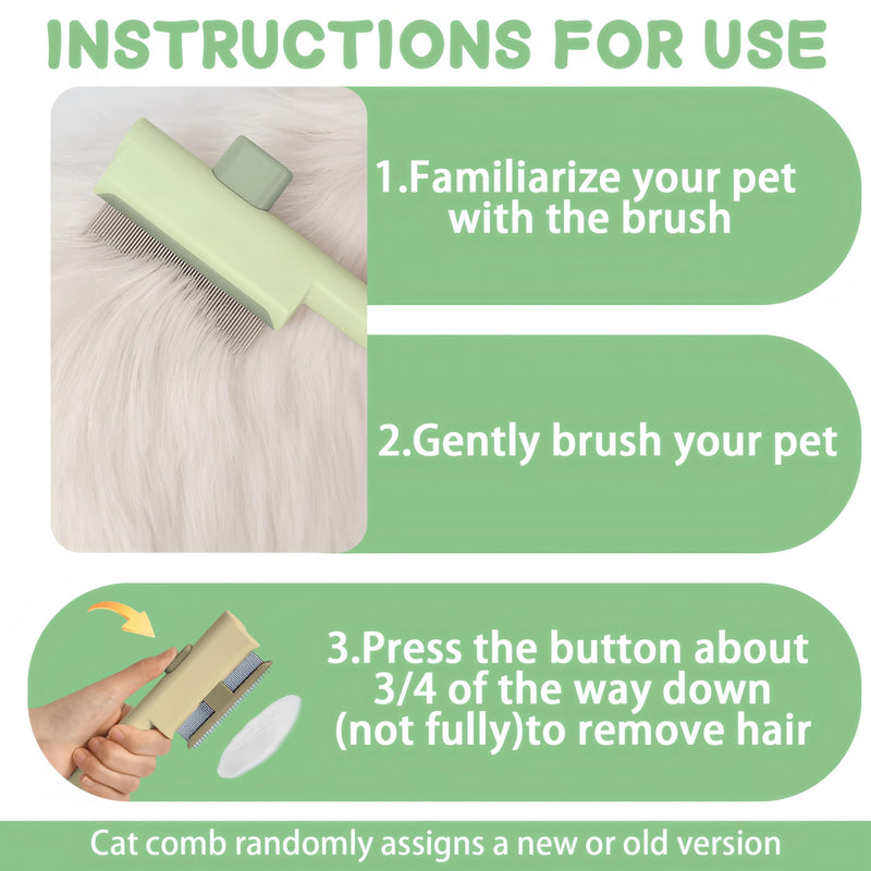 1 PCS Pet Hair Removal Glove w/ 2PCS Pet Combs,Electrostatic Gloves for Cats&Dogs Flea Comb,Dog Comb,Cat Comb,Brush for Shedding,Reusable Animal Fur Removal Tool for Couch,Furniture,Carpet,Curtain Style C - PawsPlanet Australia