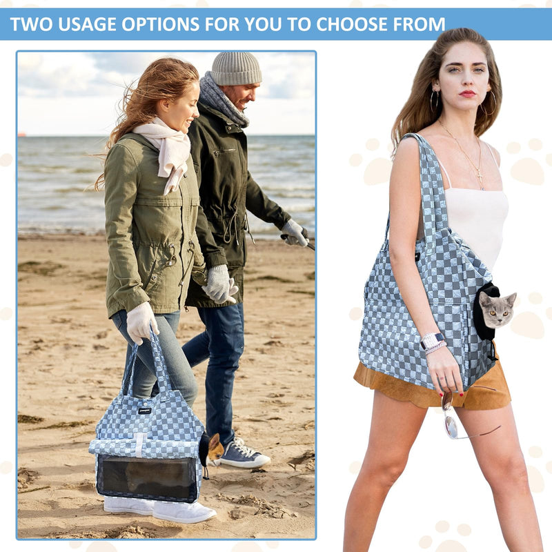 Dog Sling Carrier Pet Sling Carrier for Small Dog & Cats, Puppy Sling with Pockets, Classic Breathable Design for Travel, Camping & Outdoo,Maximum Load Capacity of 22 Pounds. - PawsPlanet Australia