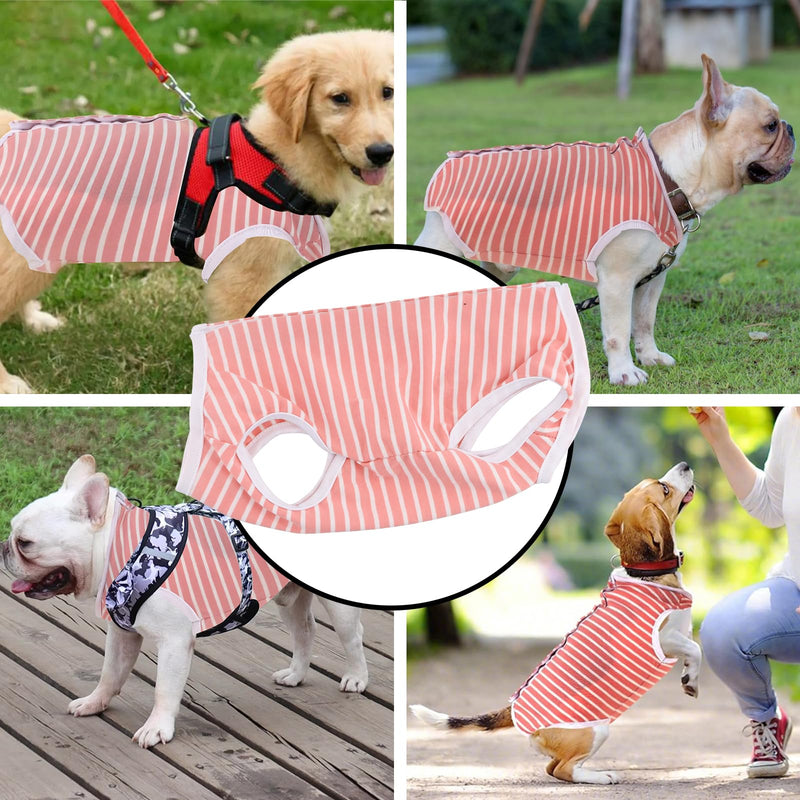 Amexo Recovery Suit for Dogs Alternative Electronic Cone Collar Anti-Licking Post-op Jumpsuit Dog Surgical Recovery Suit for Dog Cats (Pink, M) Pink