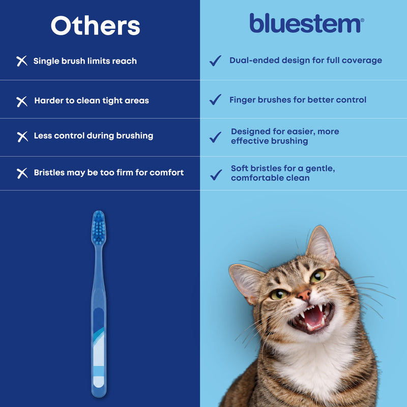 Bluestem Toothbrush and Finger Brush (Brush Set) Brush Set