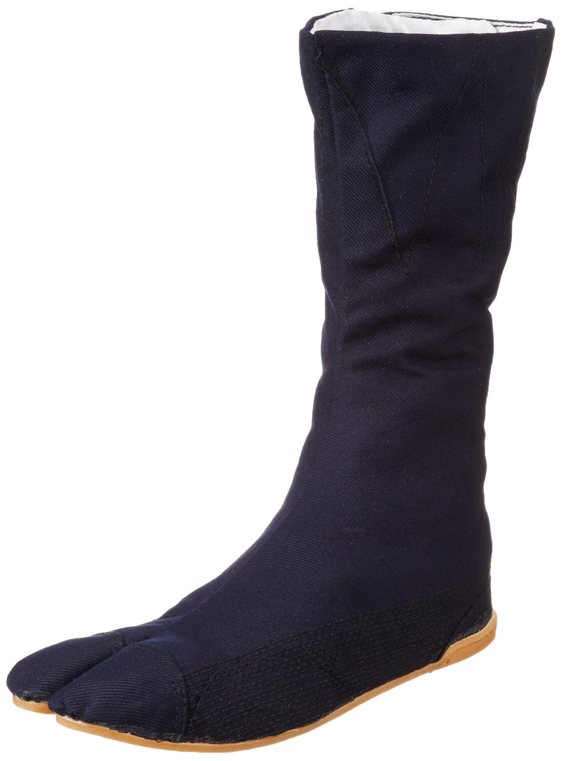 Marugo Tabi Boots Ninja Shoes Jikatabi (Outdoor tabi) MANNEN Nuitsuke (Sewn Rubber Outsole) 12 hock 10.5 Wide Women/9 Men Navy