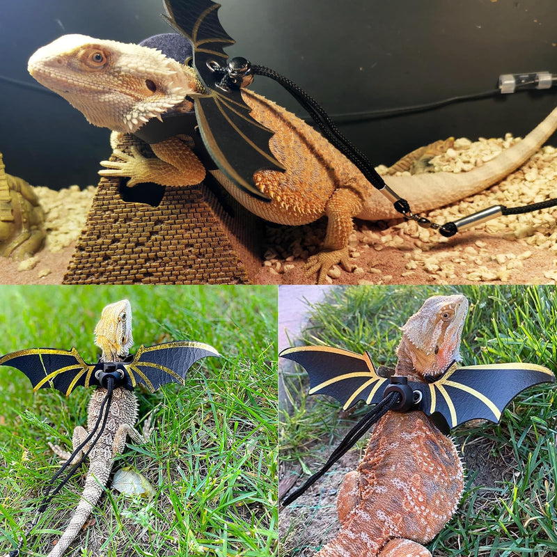 Bearded Dragon Carrier with Harness and Leash Set Large Small Animal Carrier Backpack Bubble Window Portable Small Pet Carrier for Reptile Lizard Rabbit Bird Guinea Pig Cat Travel Walking Bearded Dragon Carrier - PawsPlanet Australia
