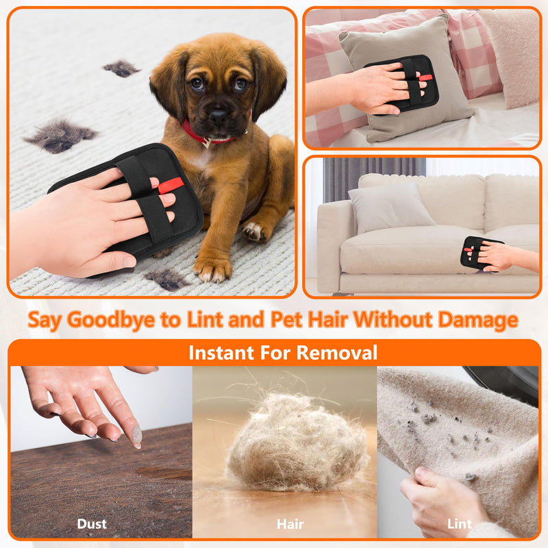 Pet Hair Removal Glove，Static Electricity Grooming Mitt Tool for Dogs & Cats - Remove Fur from Pets, Furniture, Car Seats， Clothing and Sofas 1 pcs - PawsPlanet Australia