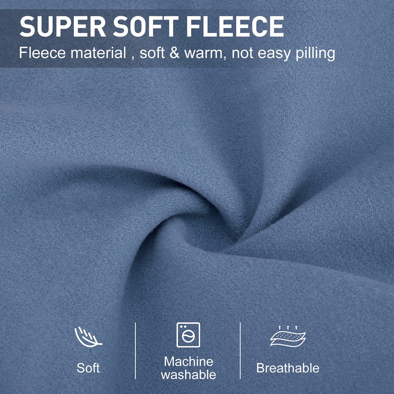 Soft Fleece Dog Sweatshirt - Warm Dog Sweaters for Small Medium Dogs Cats Cold Weather - Cat Sweater Pullover Stretchy Hoodie Easy On - Comfortable Dog Winter Clothes Pet Sweaters Vest for Doggie Grey-blue - PawsPlanet Australia