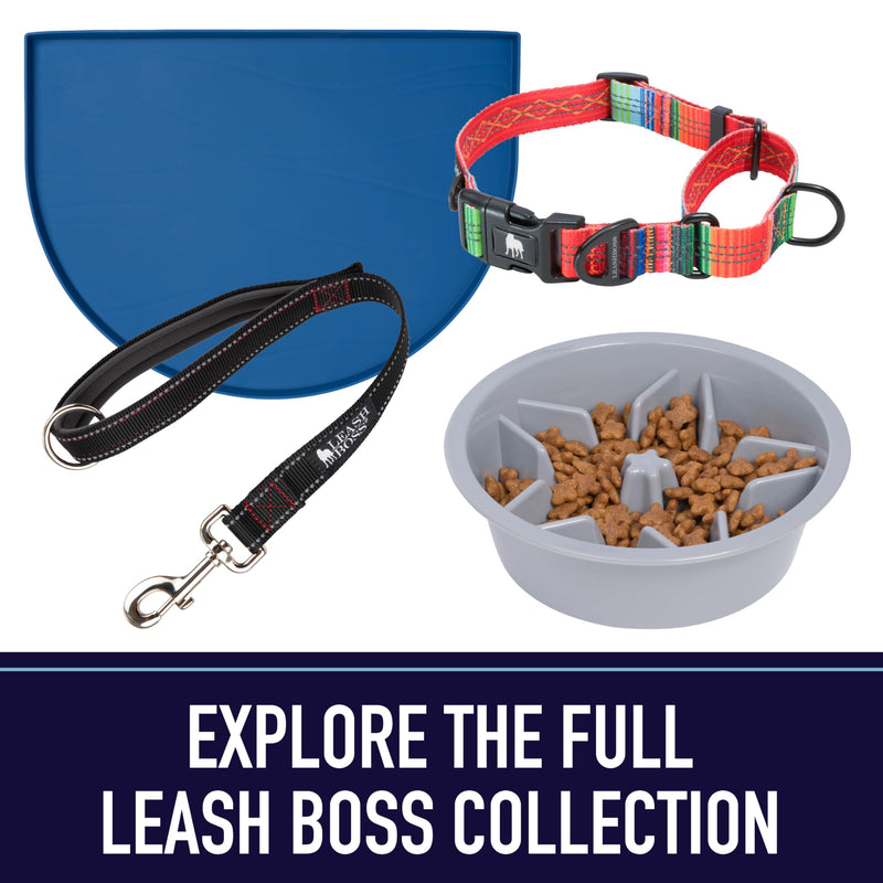 Leash Boss Dog Tie Out Cable for Large Dogs - 5 Ft Heavy Duty Tether for Outside Dog Runner - Durable, Chew-Proof, Dog Lead for Yard, Camping, and Training 5 Foot Classic Red - PawsPlanet Australia