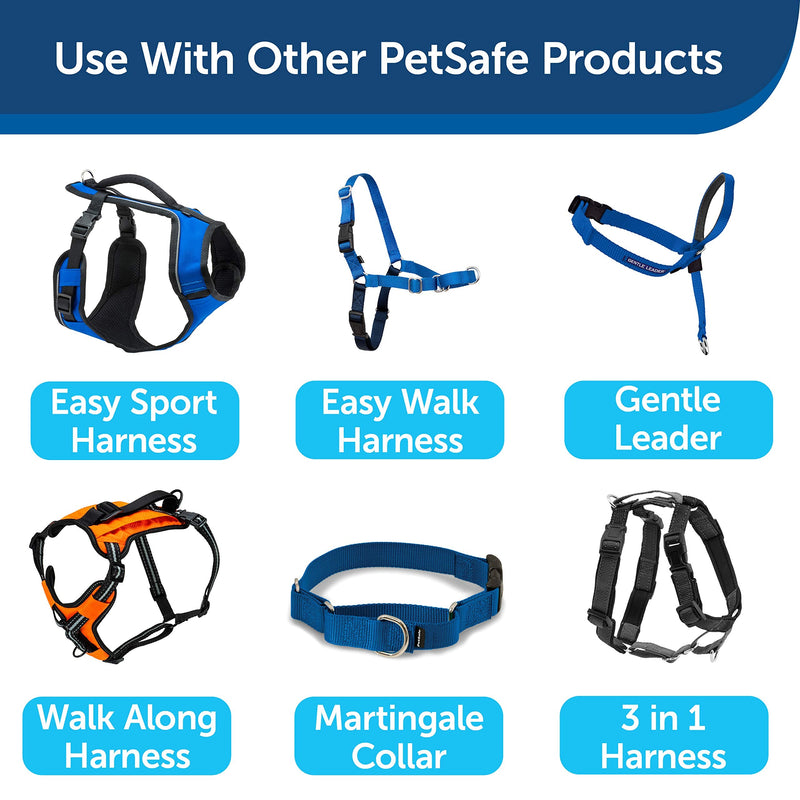 PetSafe Nylon Dog Leash – Strong, Durable, Traditional Style Leash with Easy to Use Bolt Snap – 3/4" x 4', Royal Blue - PawsPlanet Australia
