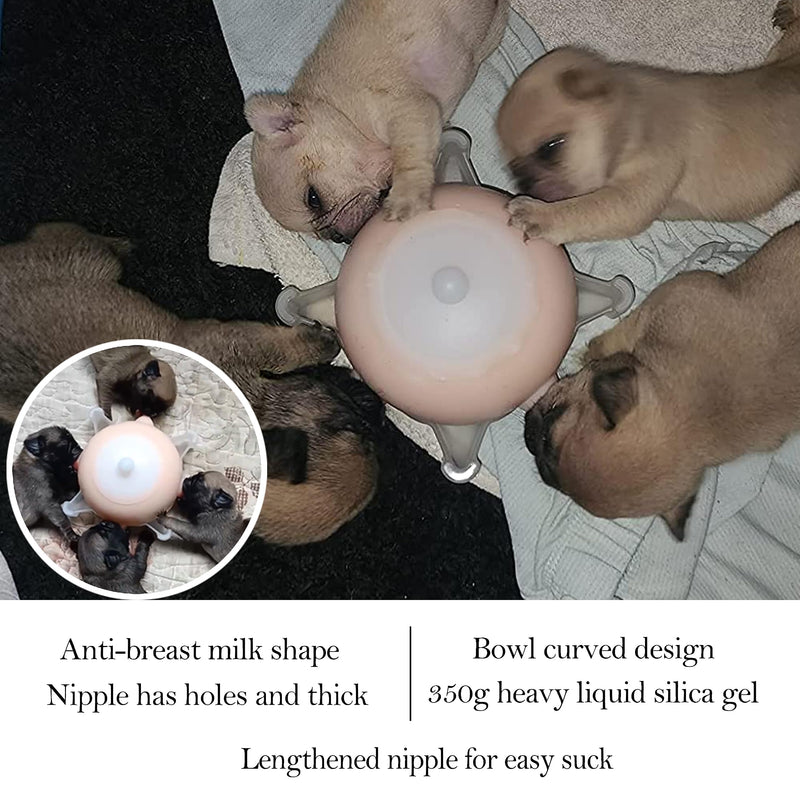Doggiema Puppy Feeder Puppy Milk Feeder Puppy Nursing Station Puppy feeders for Multiple Puppies Puppy Milk replacer Doggie Bubble Dongdong pet S size bowl (Kitten/Toy Puppy) S size bowl (Kitten/Toy Puppy) Pink - PawsPlanet Australia