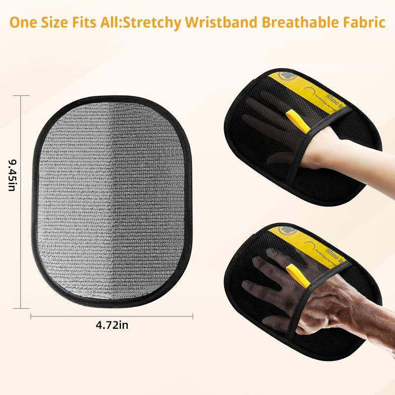 Upgraded Electrostatic Pet Hair Removal Glove - Reusable, Washable Mitt for Furniture, Carpet, Car Seat & Clothing - Efficient Cat & Dog Hair Remover - PawsPlanet Australia