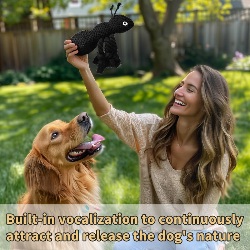 ant Plush Dog Toys Which Puppy Stuffing and Ant Scream，Boring Interactive for Separation Anxiety Suitable for Small and Medium Dogs to Chew and Play (Ant) - PawsPlanet Australia