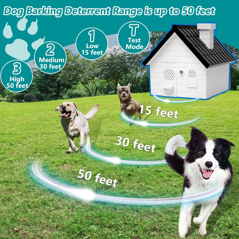 Anti Barking Device, Ultrasonic Dog Bark Deterrent Devices up to 50 Ft Range, 4 Modes Dog Barking Silencer Stop Barking Dog Indoor & Outdoor - PawsPlanet Australia