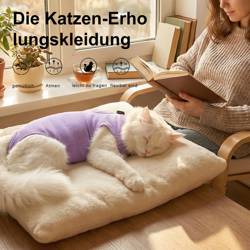 Cat Surgery Recovery Suit, Cat Body After Surgery, Castration Pet Medical Surgical Shirt, Surgery Recovery Suits, Cat Onesie for Anti Licking, Adjustable Sizes, Easy to Wear
