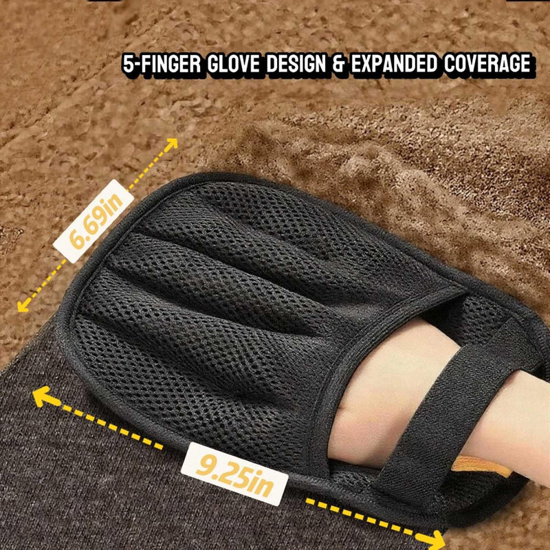 2Pcs Pet Hair Remover Gloves for Cats & Dogs, Electrostatic Pet Hair Removal Glove Brush, Upgraded Reusable Animal Fur Removal Tool, Pet Grooming Gloves for Clothing, Couch, Carpet, Car Seatd - PawsPlanet Australia
