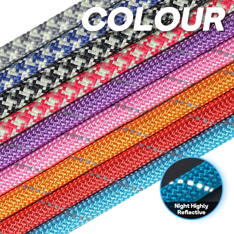 Grand Line Slip Lead Dog Leash - No Pull Training Dog Lead with 5ft Reflective Rope, Durable & Collar-Free for Small, Medium, Large Dogs and Puppies (Purple,M) Purple Medium-2/5in x 5ft - PawsPlanet Australia