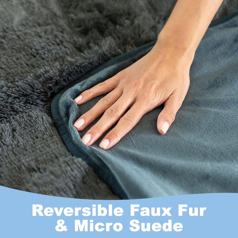 PawProof Fuzzy Pet Throw Blanket - Waterproof Blanket for Dogs & Cats - Faux Fur & Ultra-Soft Microsuede - Beige S Size (28"x38") Small - 28"L x 38"W - PawsPlanet Australia