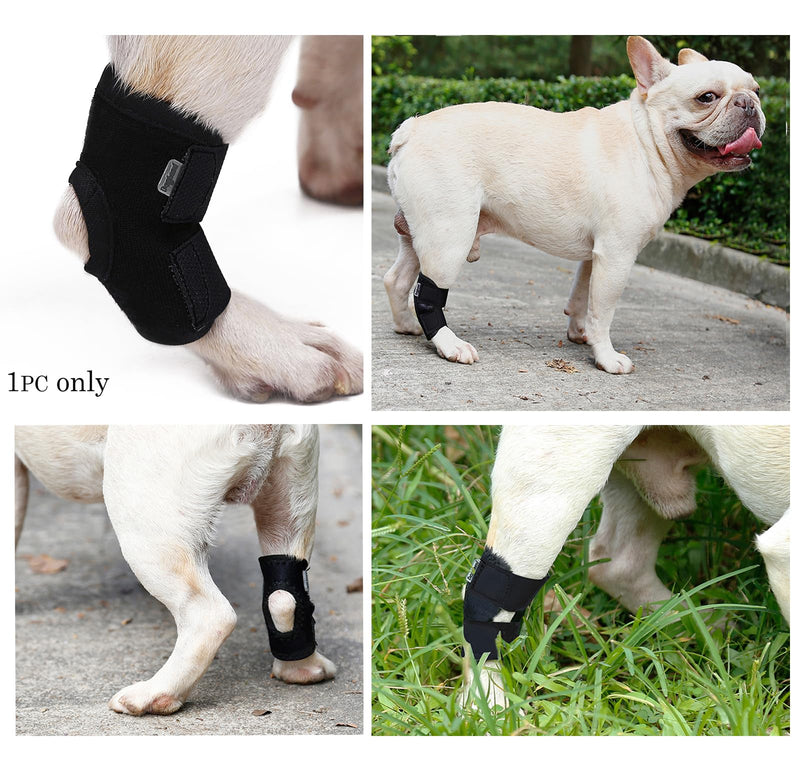 Dog Brace Front Rear Short Leg Wrap Sleeve Protects Wounds Pet Brace Heals and Prevent Injuries and Sprain Helps,Large L
