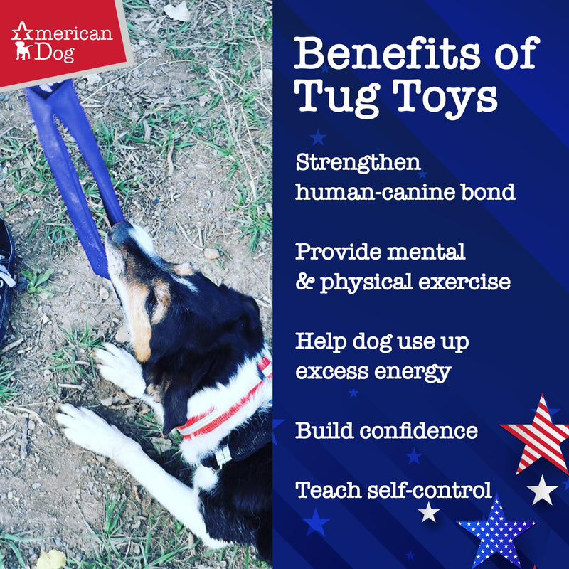 Infinity Tug – Durable Tug Dog Toy Made in USA from Pet-Safe, Machine-Washable 1680 Nylon Ballistic Material for Bonding, Play Time, Mental Stimulation, Exercise, Training, & More One Size Infinity Tug - PawsPlanet Australia