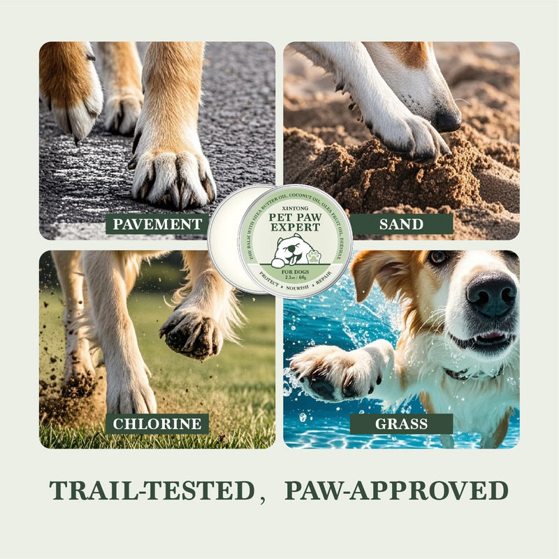 Dog claw wax &dog nose balm containing coconut oil , paw balm &dog paw balm| can save chapped claws and nose, safely lick, moisturize, repair and cure, is suitable for dogs, cats &horses, 2.1 oz/60g. - PawsPlanet Australia