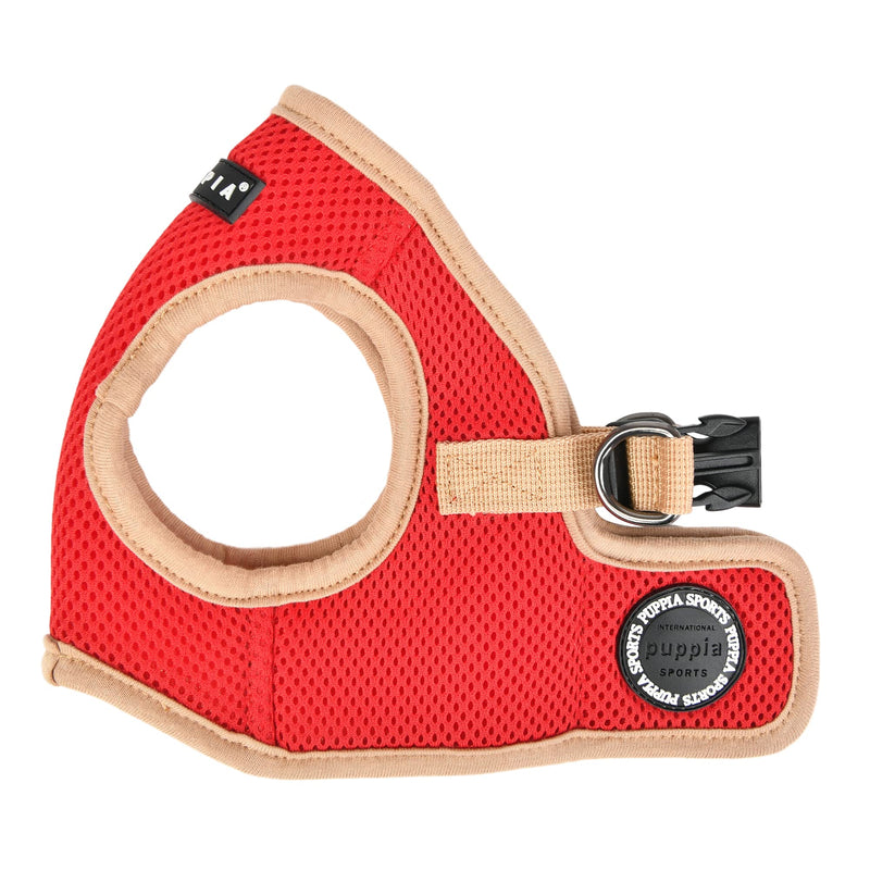 Puppia Soft Vest Dog Harness II Mesh Step-in All Season No Pull No Choke Walking Training for Small & Medium Dog - RED - XL X-Large - PawsPlanet Australia