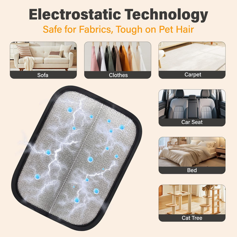 Pet Hair Removal Glove for Cats & Dogs – Upgraded Four-Finger Electrostatic Fur Remover, Reusable Magic Brush Pet Hair Remover for Laundry, Sofa, Carpet & Car Seat 1 - PawsPlanet Australia