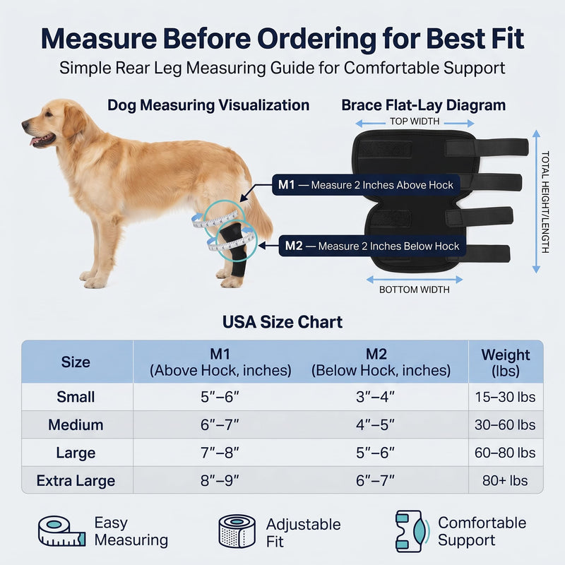 Dog Knee Braces for Back Leg, Dog Leg Brace Back Leg Support, Dog ACL Brace Hind Leg, Dog Knee Brace for ACL Tear Back Leg, Hip Dysplasia Brace, Hind Leg Support for Senior Dogs (Black, S) Black
