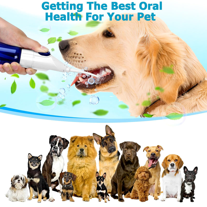 Pet Manually Tooth Cleaner - Equipped for Dog Finger Toothbrush, 2 Nozzles, for Dog and Cat Teeth Cleaning & Dental Care, Cat and Dog Toothbrush, Tooth Brushing Kit Suitable for Dog and Cat - PawsPlanet Australia