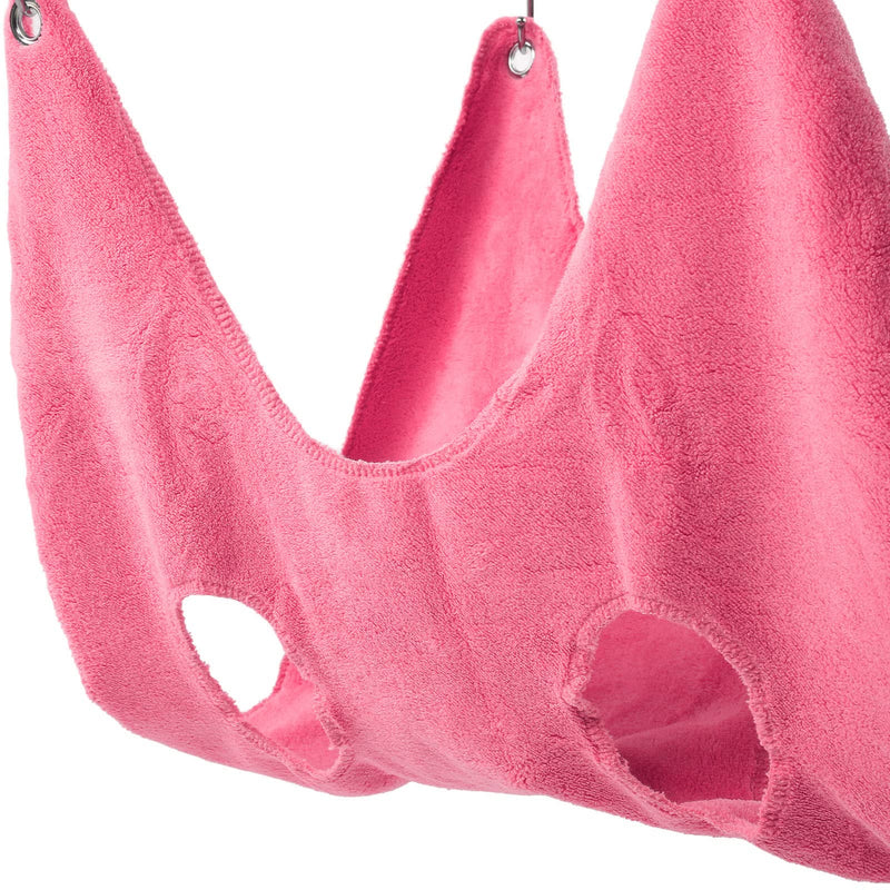 Dog Grooming Hammock, Breathable Soft Comfortable Safety Dog Grooming Washable for Cleaning Teeth for Nail Trimming for Taking Medicine(Pink, S) - PawsPlanet Australia