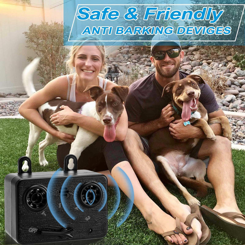 Anti Barking Devices, Auto Dog Barking Control Devices with 3 Modes, Rechargeable Ultrasonic Dog Bark Box Dog Barking Deterrent Devices, Effective Stop Barking Dog Devices for Indoor & Outdoor