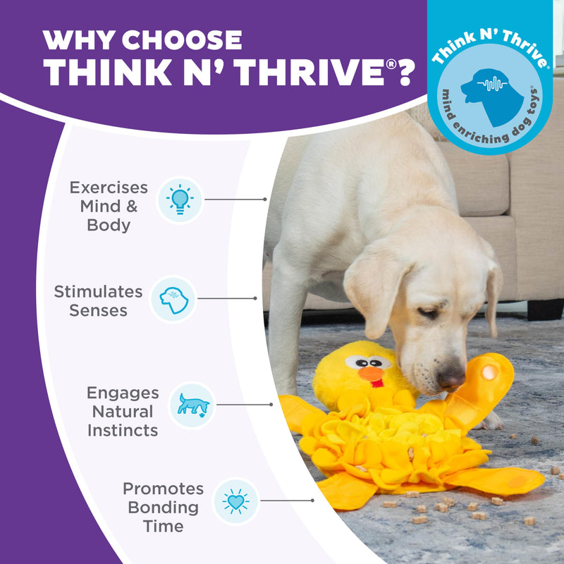 Outward Hound by Nina Ottosson Snuffle Palz Plush Snuffle Mat Dog Treat Puzzle, Non-Slip, Yellow, Chicken Snuffle Palz Chicken - PawsPlanet Australia