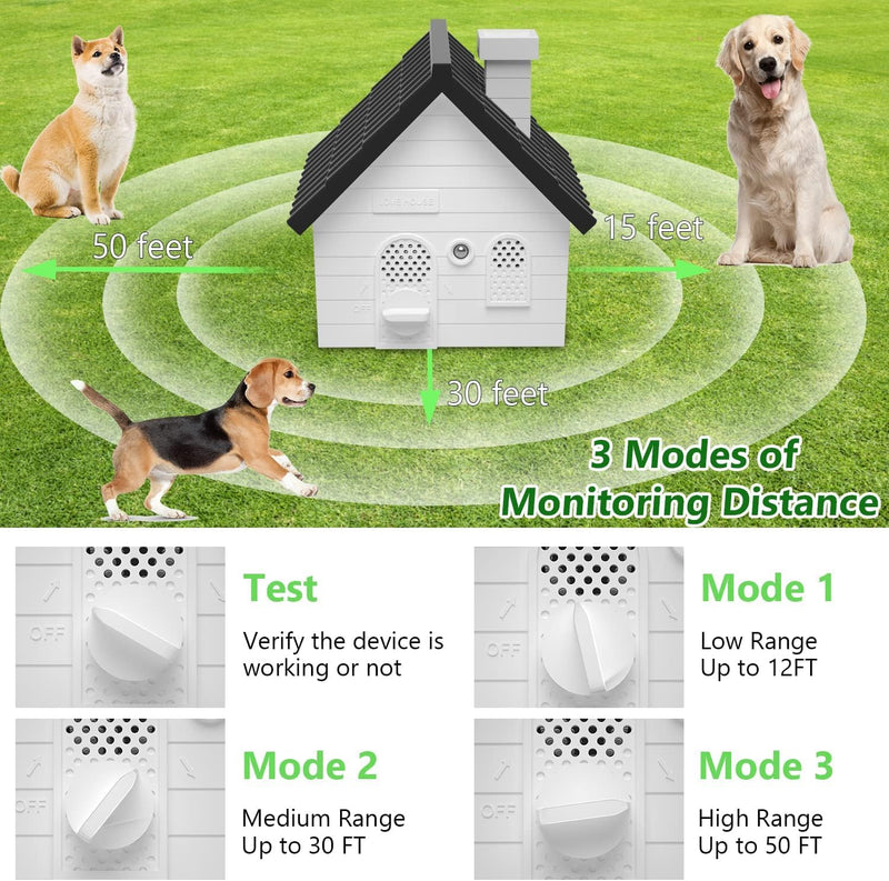 Anti Barking Device, Dog Bark Deterrent Devices, Anti Barking Device Indoor Outdoor, Ultrasonic Dog Barking Control Devices with 4 Modes Up to 50 Ft, Anti Bark Device for Dogs, Dog Barking Silencer - PawsPlanet Australia