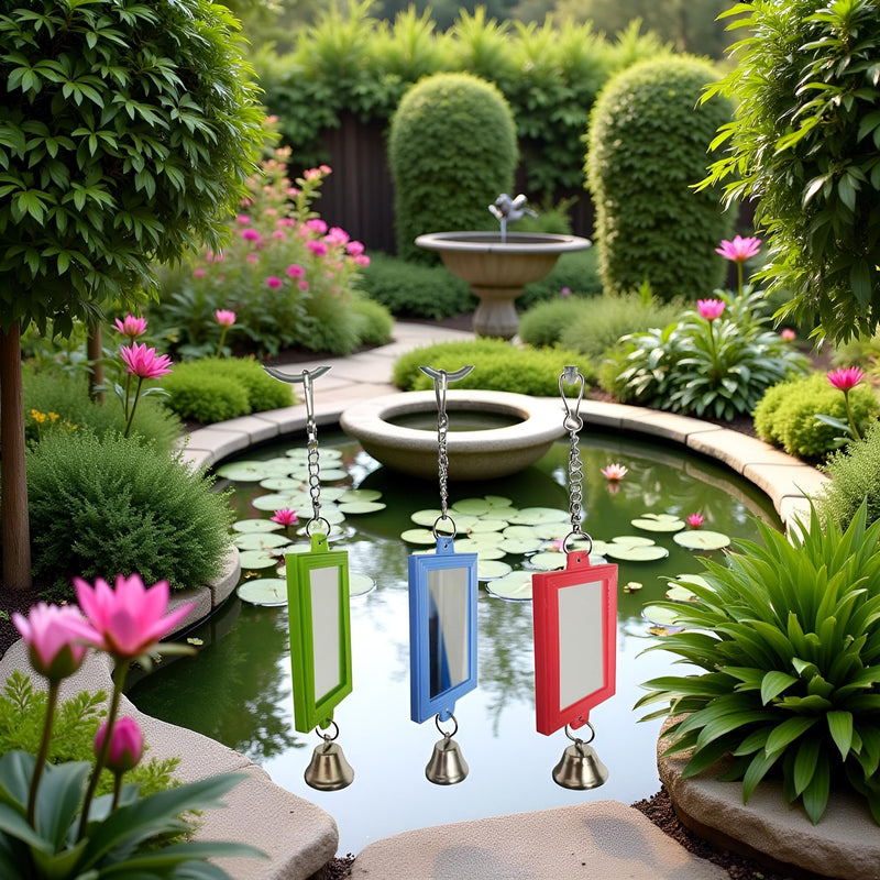 1Pc Random Color Pet Bird Mirror with Bell Interactive Parrot Toys for Budgies Parakeets Conures, Pet Supplies - PawsPlanet Australia