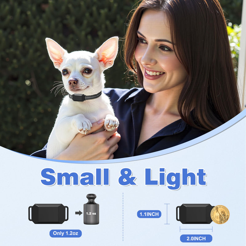 Small Shock Collar for Small Dogs, Dog Training Collar with Remote for Small & Medium Dogs 5-30lbs, Waterproof, Rechargeable, 1300ft Range, Collar with Beep, Vibration, Safe Shock Black - PawsPlanet Australia