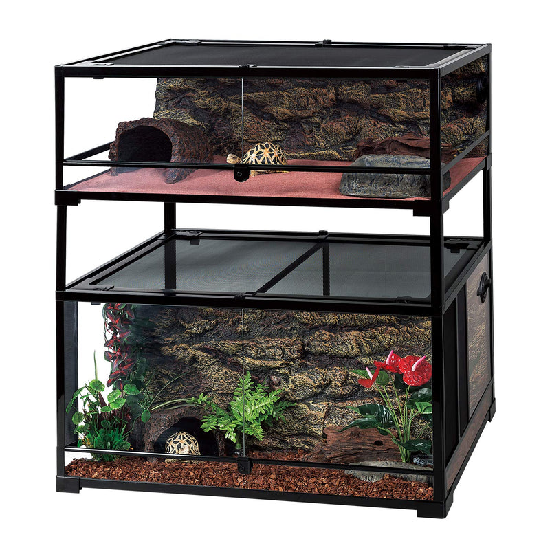 REPTI ZOO RK Knock-Down Reptile Terrarium Accessories - Stackers Post or Universal Wheels Terrarium Stackers Post - PawsPlanet Australia