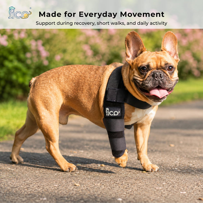 Dog Elbow Brace for Front Right Leg - Elbow Dysplasia & Arthritis Support, Vet Approved, Adjustable with Removable Splints, Orthopedic Dog Sleeve for Injuries & Recovery (Small) Small