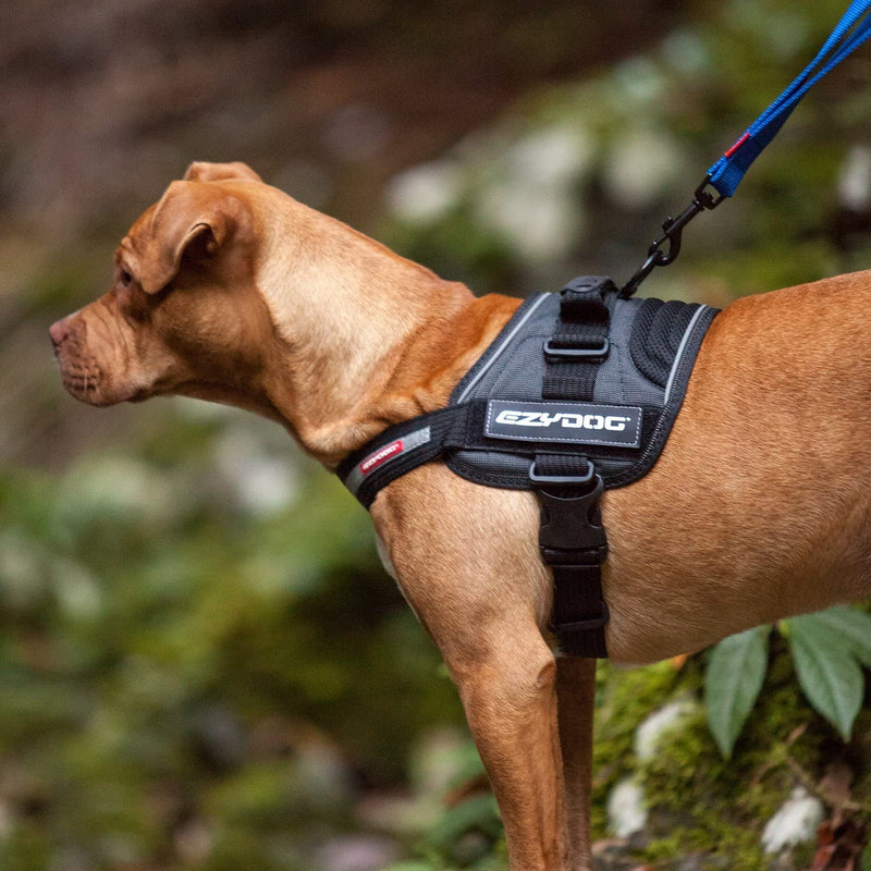 EZYDOG Convert Dog Harness | Magnetic Handle, Anti Pull Harness, Dog Harness for Small, Medium and Large Dogs, LED Light Mount, Reflective Strips, Contoured & Breathable Fabric (XS, Corduroy) X-Small - PawsPlanet Australia