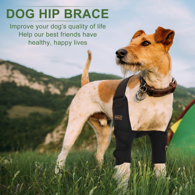 Dog Elbow Protector,Adjustable Straps Dog Shoulder Brace,Lightweight Dog Front Leg brace for Shoulder Dislocation, Pressure Sores,Elbow Injury and Loss of Stability from Arthritis(Both Legs, L) Both Legs - PawsPlanet Australia