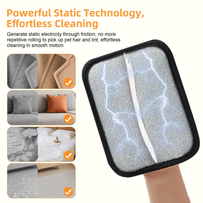 Pet Hair Removal Gloves, 4 Pack Reusable Washable Electrostatic Grooming Mitts for Cats & Dogs, Pet Fur & Lint Remover for Furniture, Carpet & Car Seat - PawsPlanet Australia