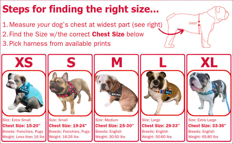 BULLHUG Adjustable Dog Harness– No Pull, No Choke – for English Bulldogs, French Bulldogs, Pugs & Broad-Chested Breeds – Easy, Safe Walks (Silver, Medium) SILVER Medium - (Neck: 17" - 20" Chest: 25" - 30") - PawsPlanet Australia