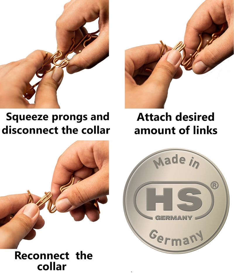 Herm Sprenger - Curogan Additional Prong Links for Herm Sprenger Ultra-Plus Dog Training Collar - for Small Medium Large Dogs - Made in Germany (2.25 mm) 2.25 mm - PawsPlanet Australia