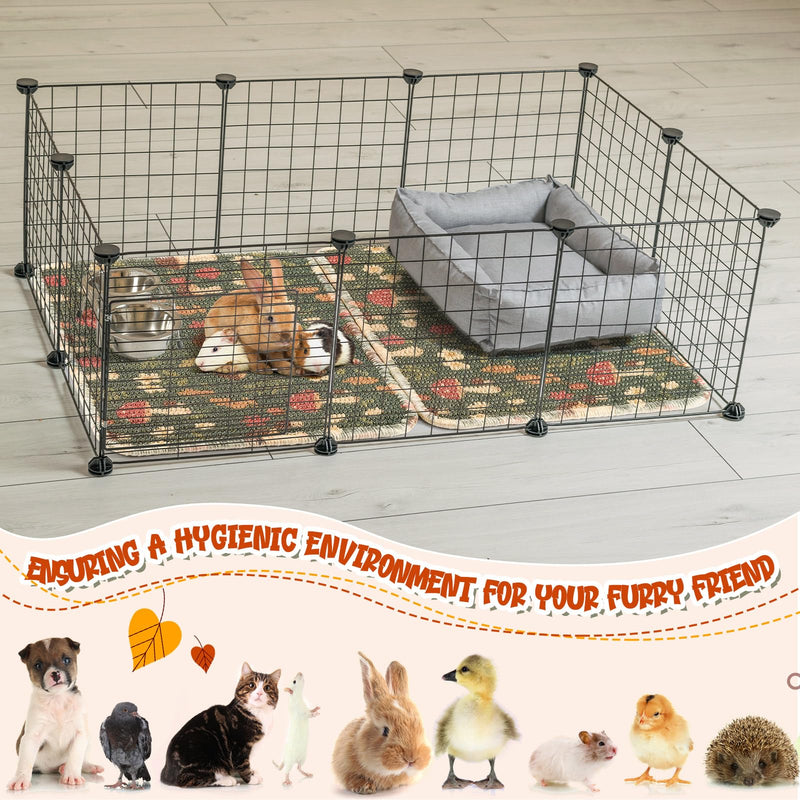 2 Pcs 16 x 12''Rabbit Scratch Mat Natural Bunny Scratching Pad Claws and Teeth Care Rabbit Mats for Cages Chew Toys Bunny Pet Cage Bedding for Biting Sleeping Nesting - PawsPlanet Australia