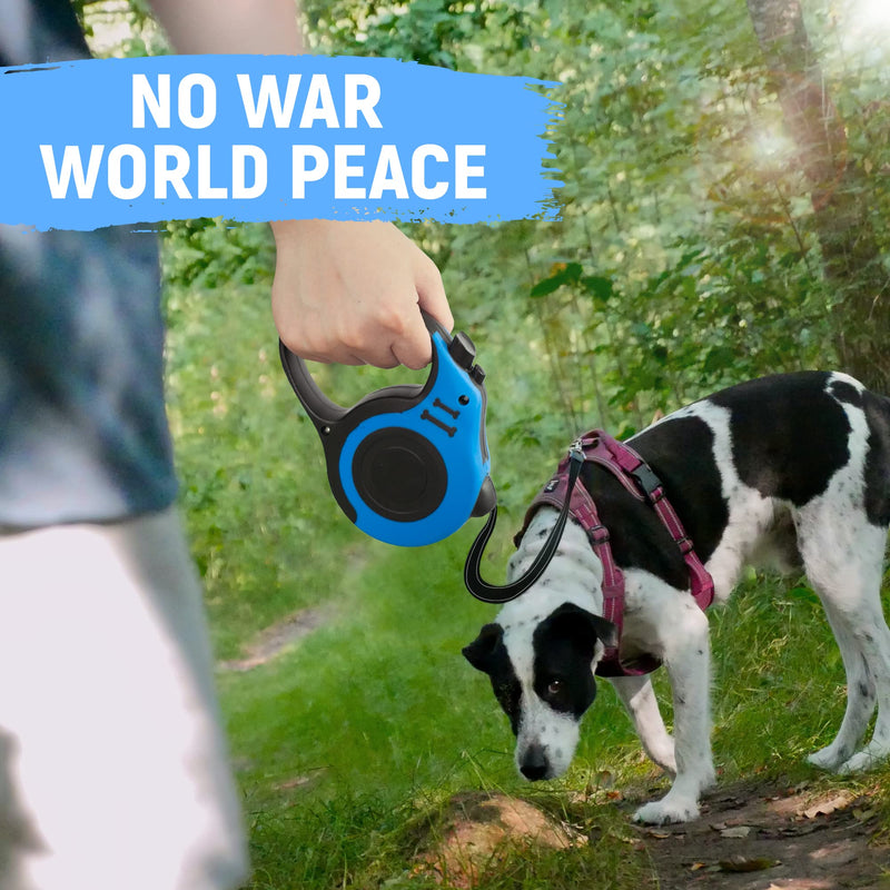 Retractable Dog Leash Automatic Telescopic Tractor Dog Tape, Pet Tape 10/16 FT Durable and Convenient, with Non-Slip Handle, Suitable for Small and Medium-Sized Dogs Blue 10FEET - PawsPlanet Australia