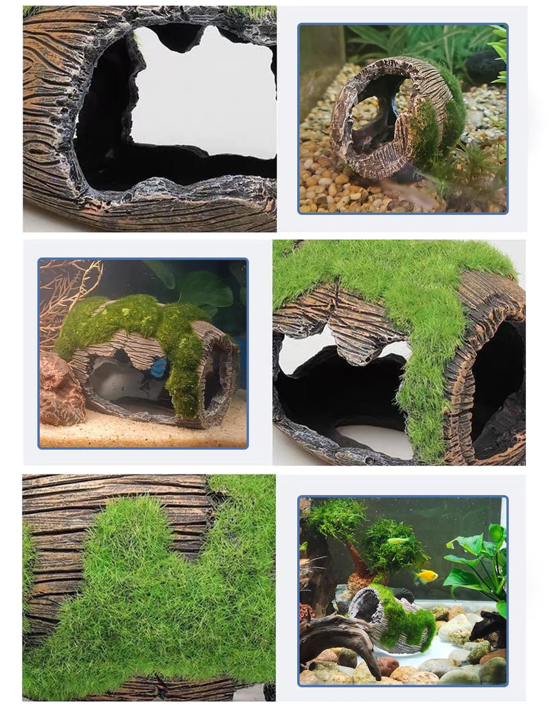 Betta Fish Tank Accessories Decorations, Resin Small Fish Cave Aquarium, Fish Cave Hide Tank Decorations (3.35 * 2.57 * 2.76 in) 3.35*2.57*2.76 in - PawsPlanet Australia