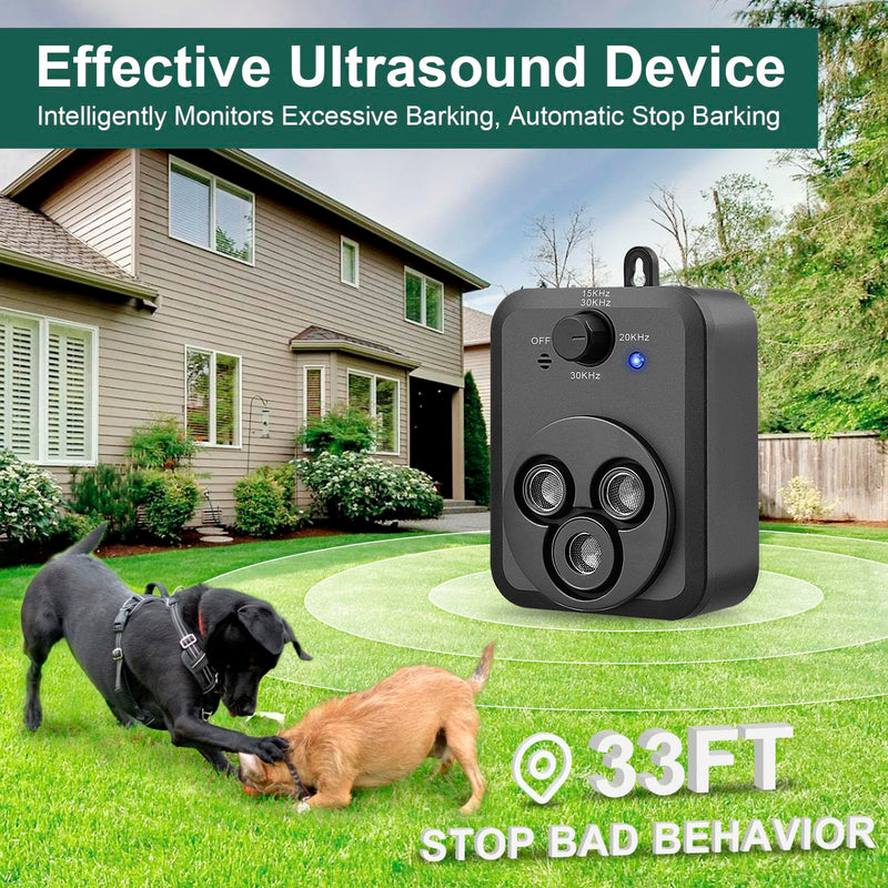 Anti Barking Device, Auto Dog Barking Control Devices with 3 Modes, Rechargeable Ultrasonic Bark Box Dog Barking Deterrent Devices, Effective Stop Barking Dog Devices Safe for Indoor Outdoor Dogs - PawsPlanet Australia