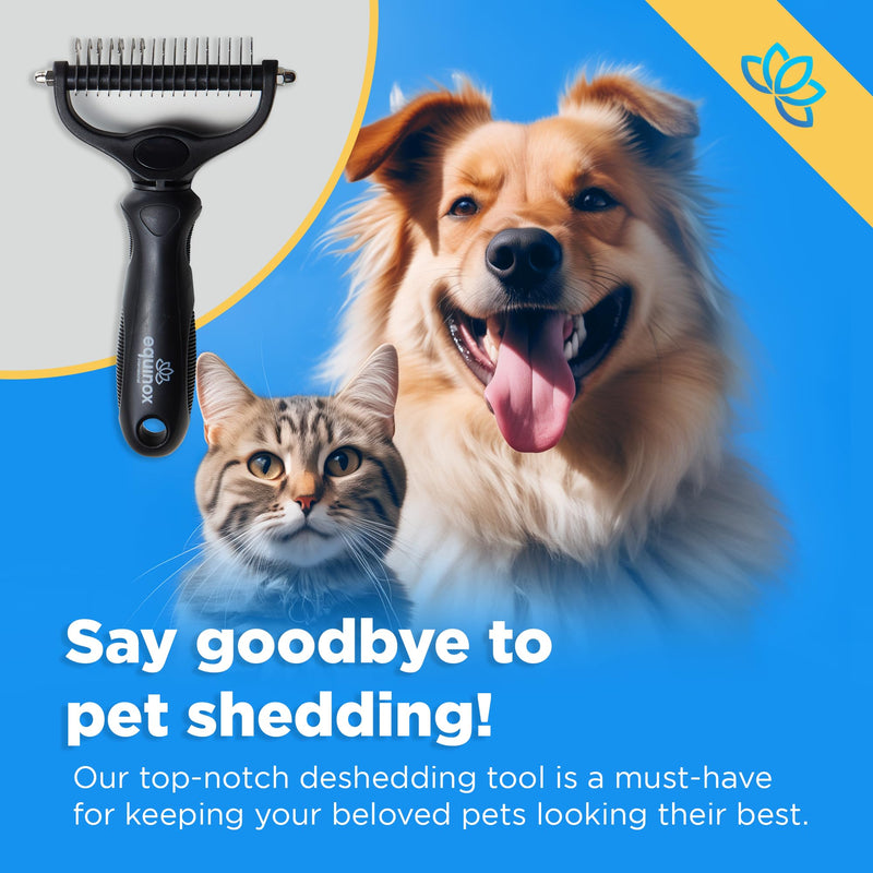 Equinox Dog Grooming Scissors & Deshedder - 7 in 1 Pet Grooming Scissors Set with undercoat brush - Curved Dog Scissors with safety tips - Includes Thinning & Rounded Shears - For dogs & cats Rainbow- Pet Grooming - PawsPlanet Australia