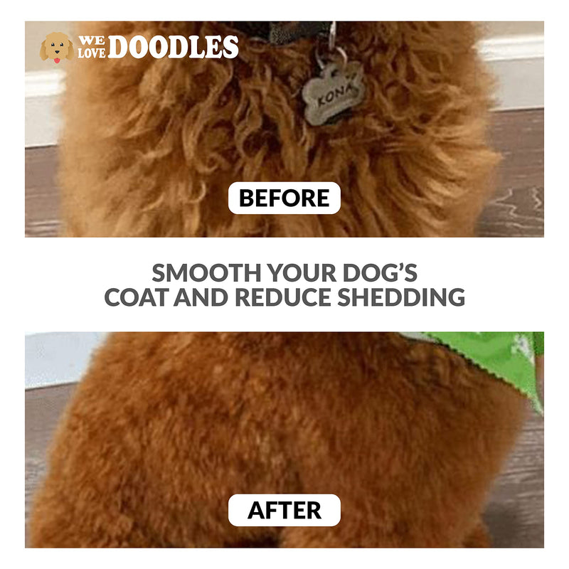 Pin Brush for Dogs, Pet Grooming Detangler Pin Dog Brush, Dog Brush for Shedding and Removing Loose Fur, Lightweight Beech Wood with Silver Plated Pins for Dogs with Long Hair [We Love Doodles] - PawsPlanet Australia