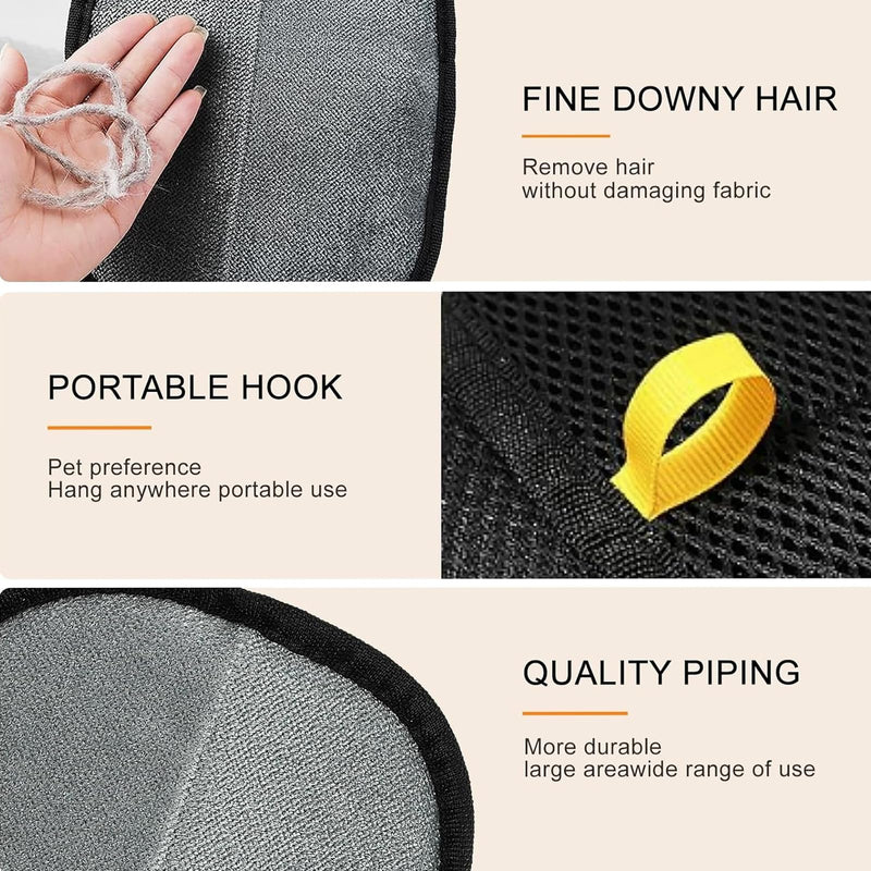 Pet Hair Removal Glove, Newly Upgraded Electrostatic Gloves Pet Hair for Dogs & Cats, Washable and Reusable Hair Remover Tool for Carpet, Curtain, Clothing, Couch, Car Seat - 1 Pcs - PawsPlanet Australia