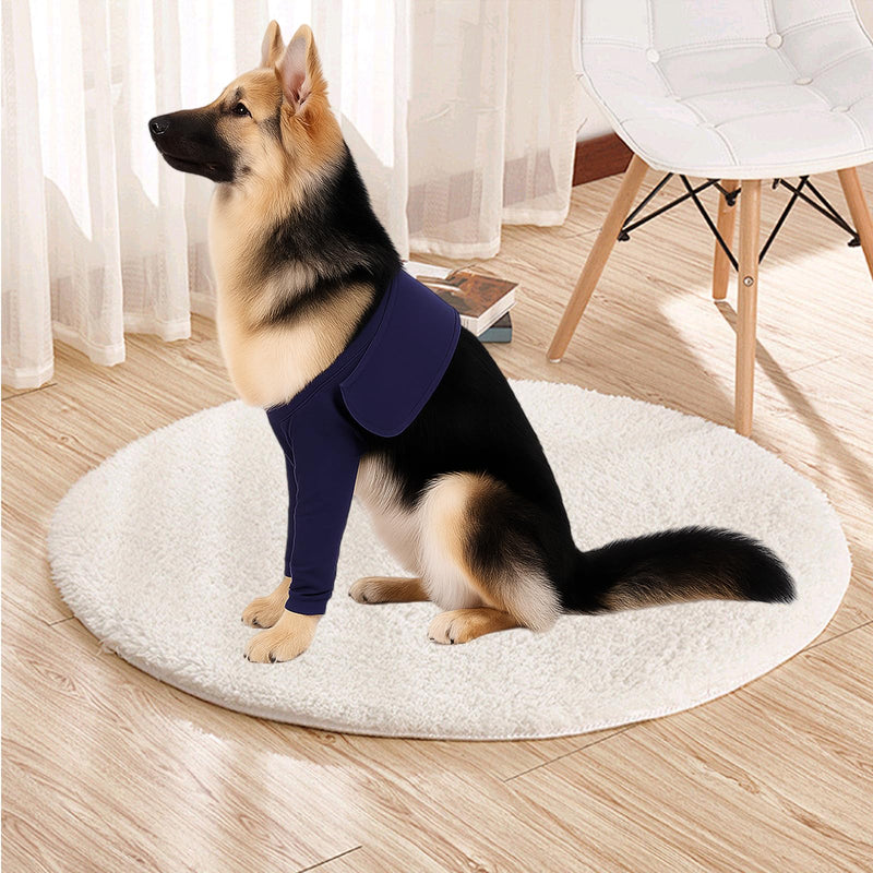 Dogs Anti-licking Protection Sleeve Dog Surgery Recovery Sleeves for Front Leg Dog Surgery Recovery Sleeves With Magic Stickers for Injury Recover Avoids Wound Infection