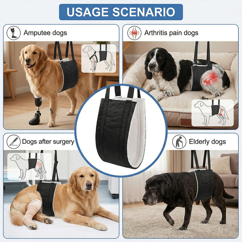 Tabanzhe Adjustable Dog Lifting Harness for Back Legs,Mobility Aids Support Sling for Weak Rear Legs,Rehab Lift Harness for Senior Injured Disabled Dogs After ACL Surgery
