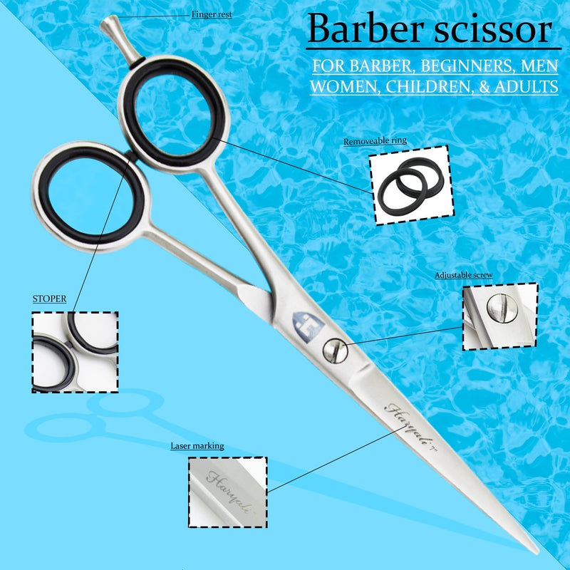 Haryali London 7" Pet Grooming Shears, Straight Dog Grooming Scissors - Stainless Steel Cat and Dog Grooming Scissors, Pet Hair Cutting, Trimming Tools - PawsPlanet Australia