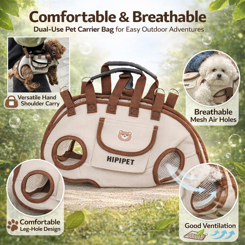 Denash Dog Lift Harness for Puppy,Dog Carry Sling with Adjustable Strap,Pet Support & Rehabilitation Sling Lift for Loss of Stability Dogs Walk(S Size) S size - PawsPlanet Australia