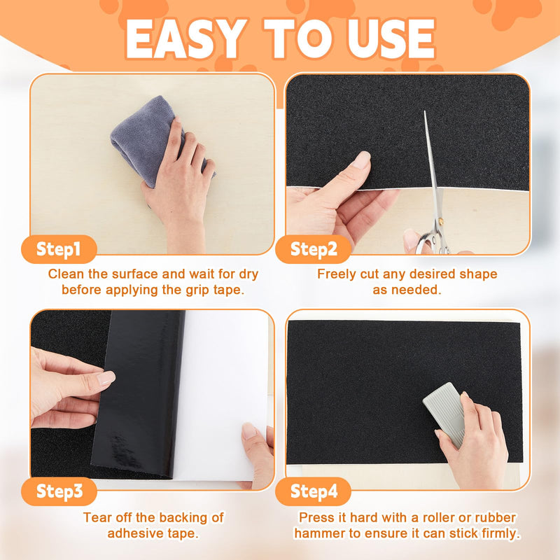 Aliceset Pet Nail Self Adhesive Replacement Emery Paper Fits Dog Scratch Pad Dog Nail Board Sandpaper Cat Litter Box DIY for Pet to Scratch Alternatives(8 in X 16ft) 8 in x 16ft - PawsPlanet Australia